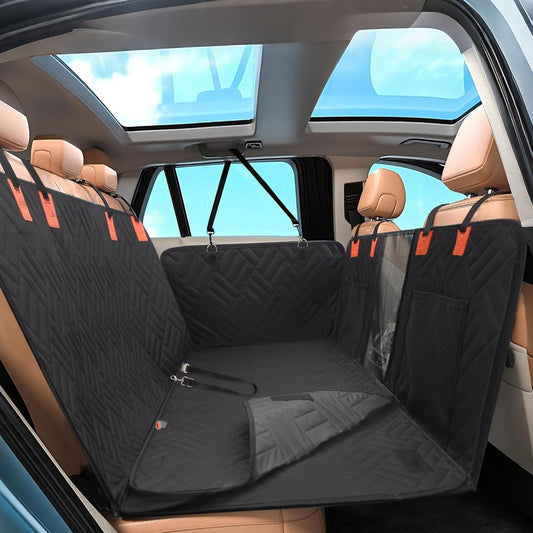 Oxford Fabric Dog Back Seat Cover, Waterproof Non-Slip Hard