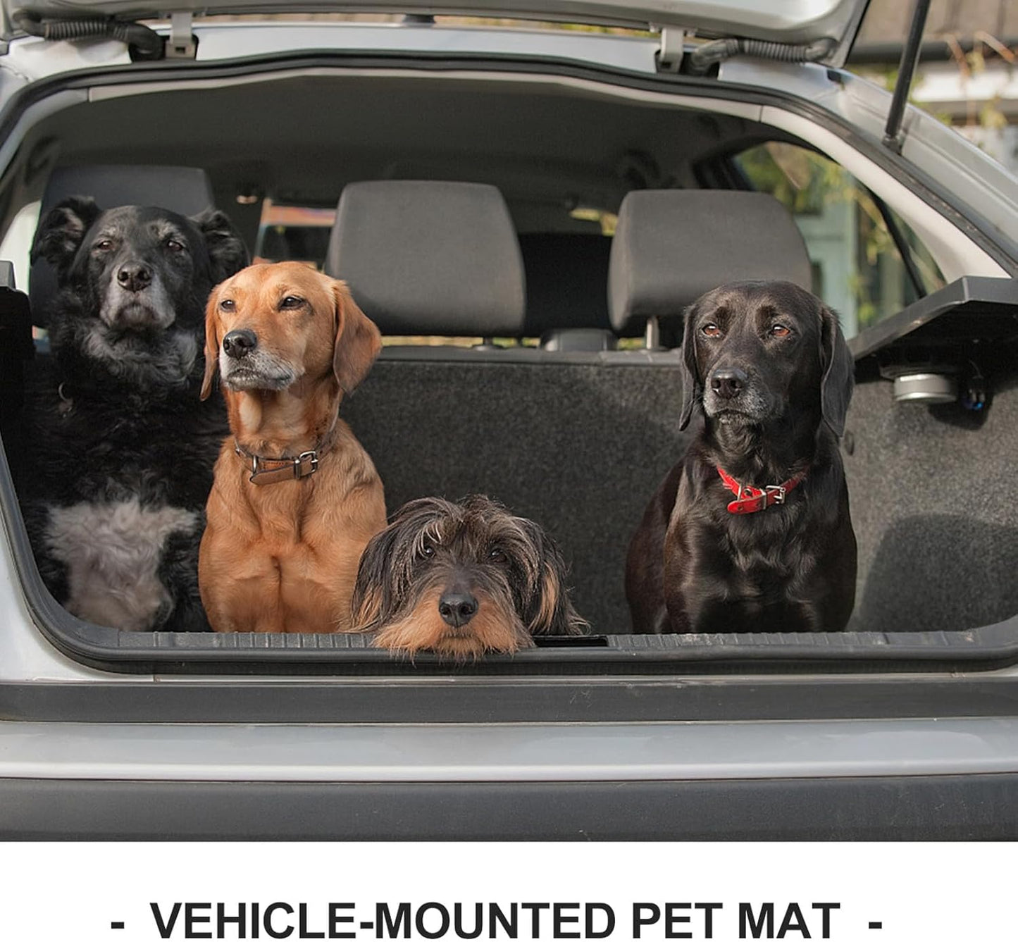Dog Seat Pad Adjustable Black Single Seat Pet Mat for