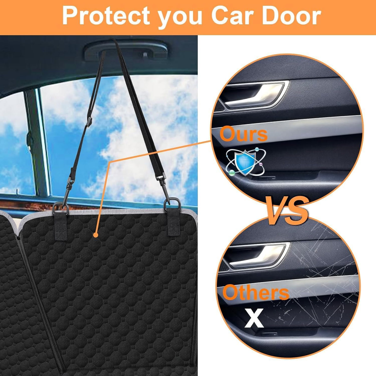 Dog Car Seat Cover for Ford Transit MK7 2006-2013, Back