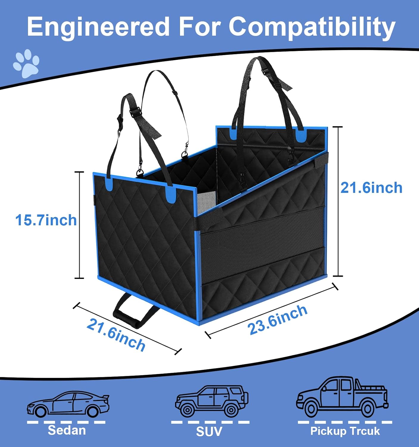 Back Seat Extender for Dogs