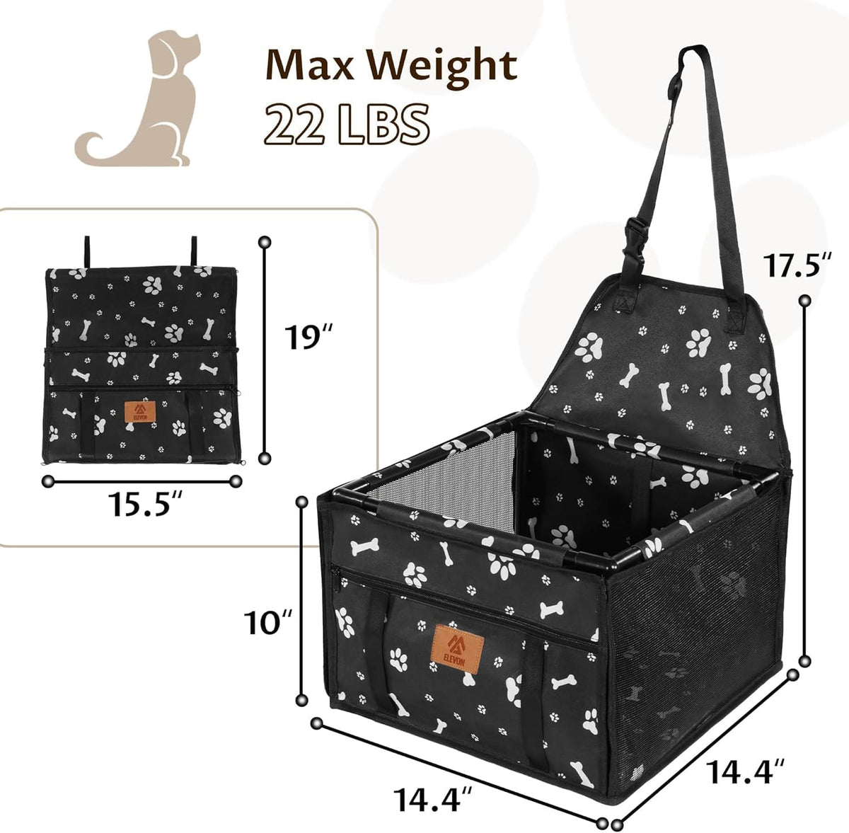 Pet Dog Booster Seat, Robust Pet Seat & Puppy Seat for