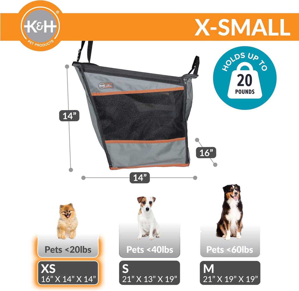 Buckle N Go Dog Car Seat for Small Dogs, Waterproof Fabric
