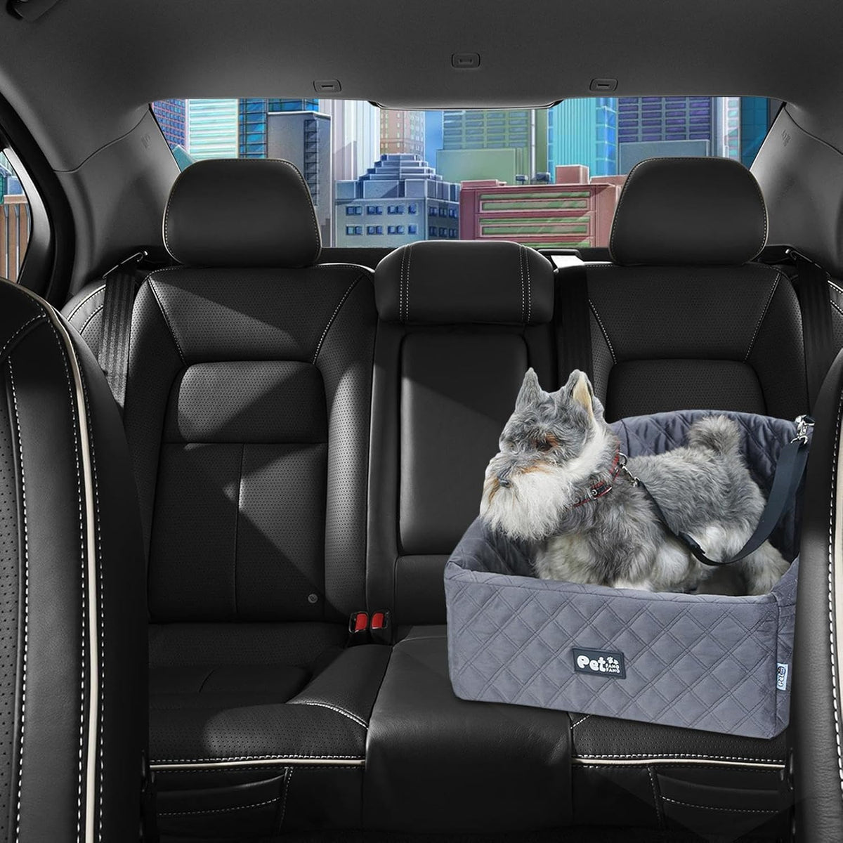 Dog Car Seat Boosters, Detachable Pet Travel Bed, Dog Car