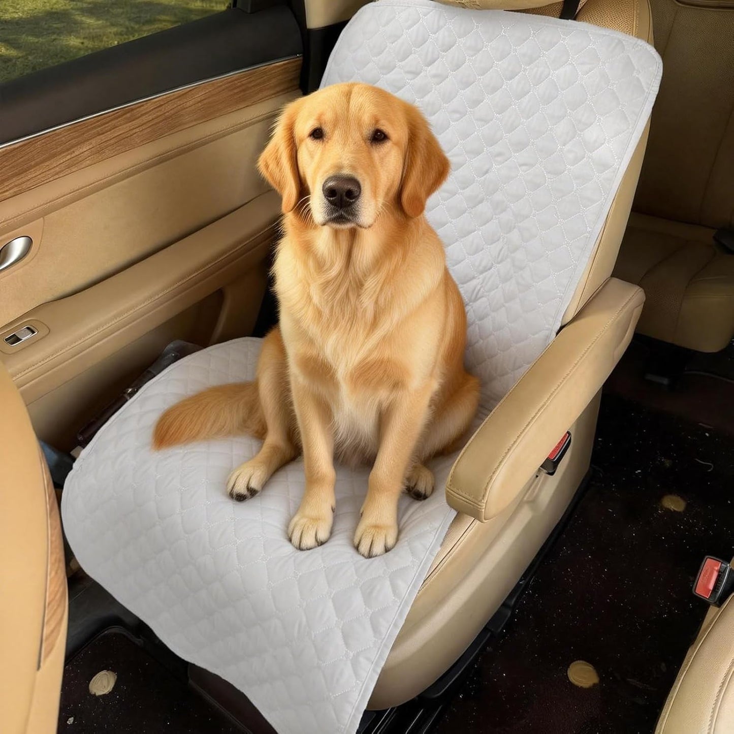 Dog Front Seat Cover for Small Medium Dogs Detachable
