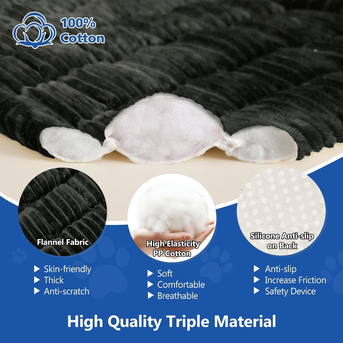 Thickened Dog Bed for Car Back Seat, Upgraded Bottom