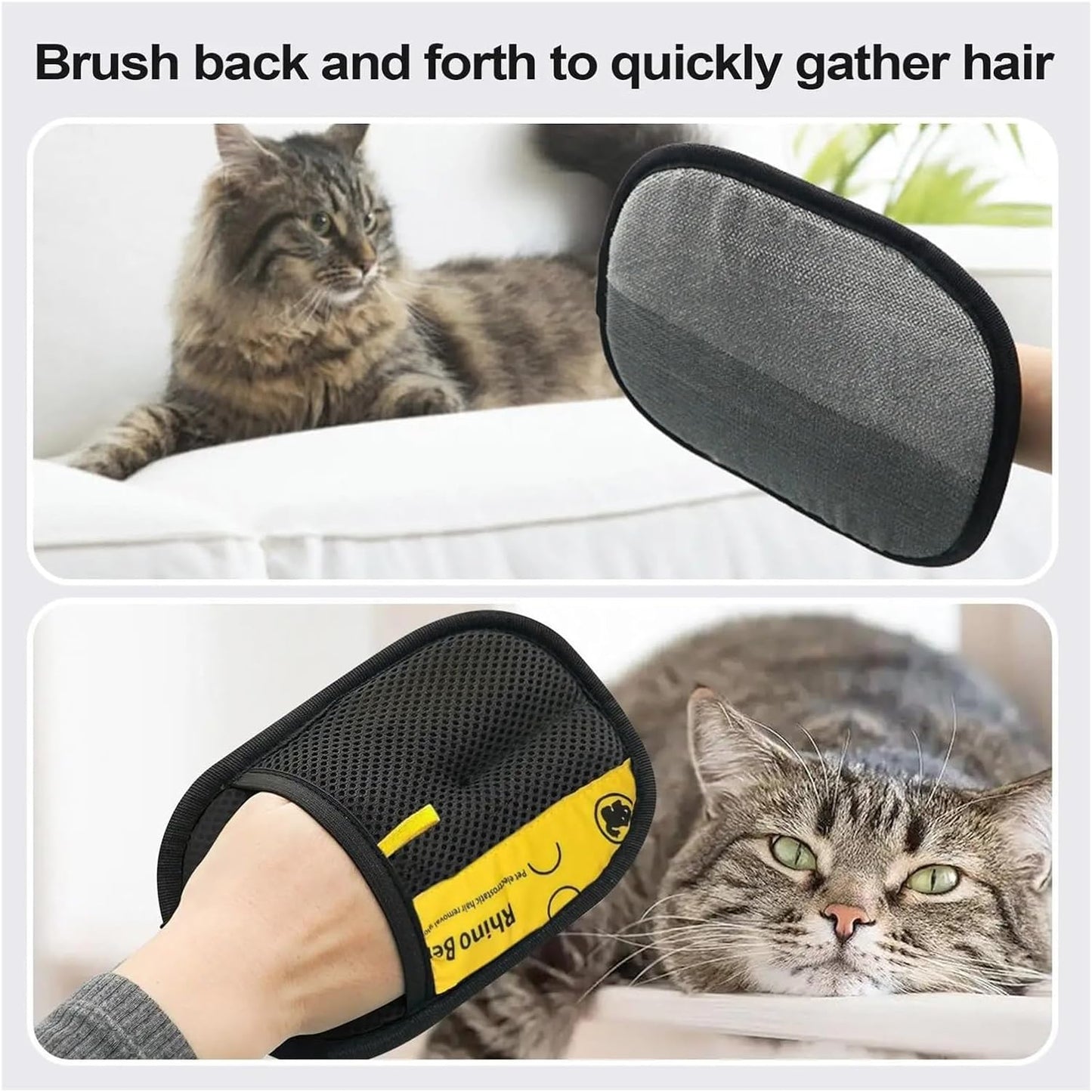 Efficient Pet Hair Removal Black Polypropylene Upgraded
