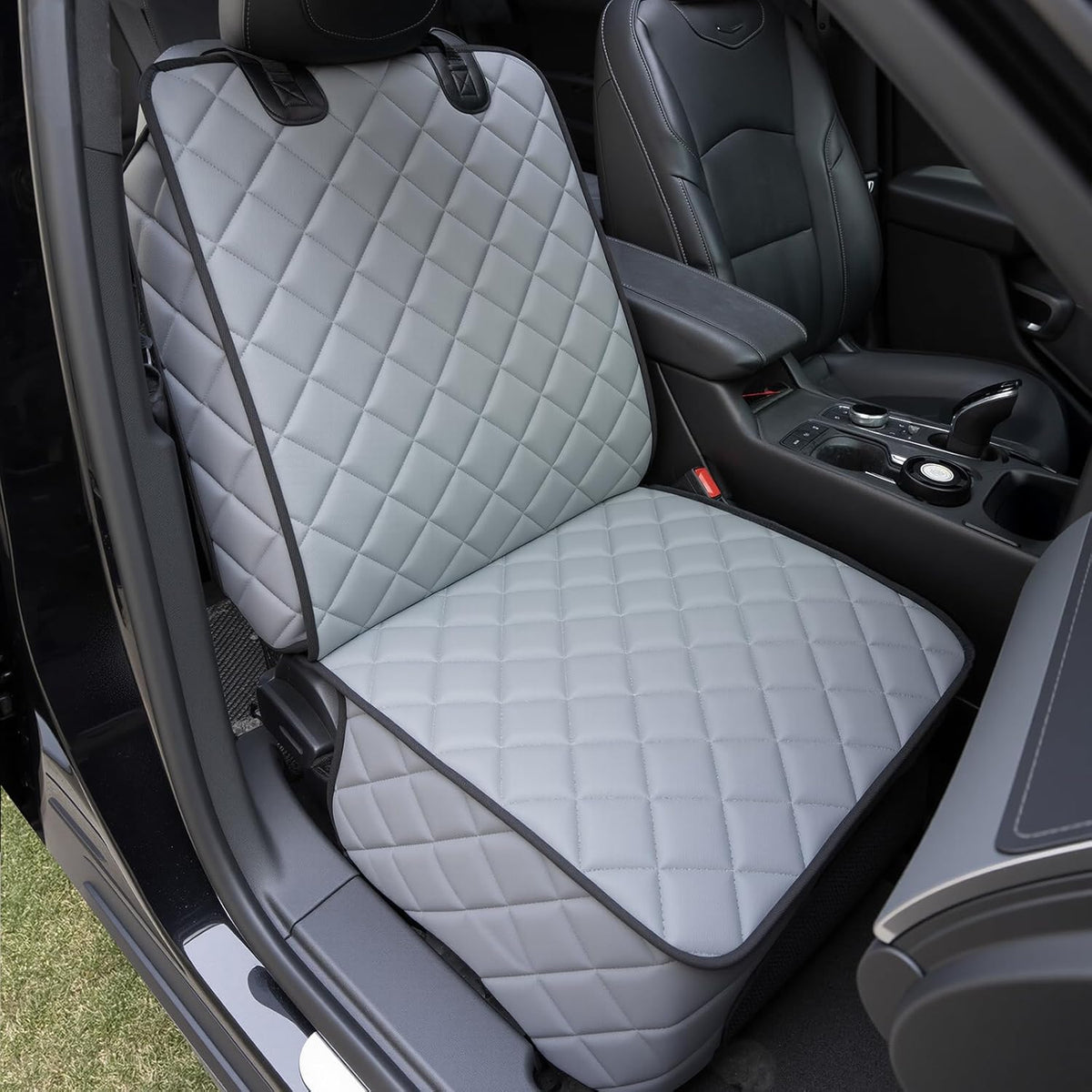 Waterproof Car Front Seat Cover for Dogs, PU Leather Car