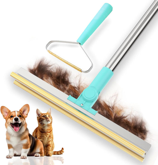 Carpet Rake for Pet Hair Removal Tool - Reusable Dog Cat