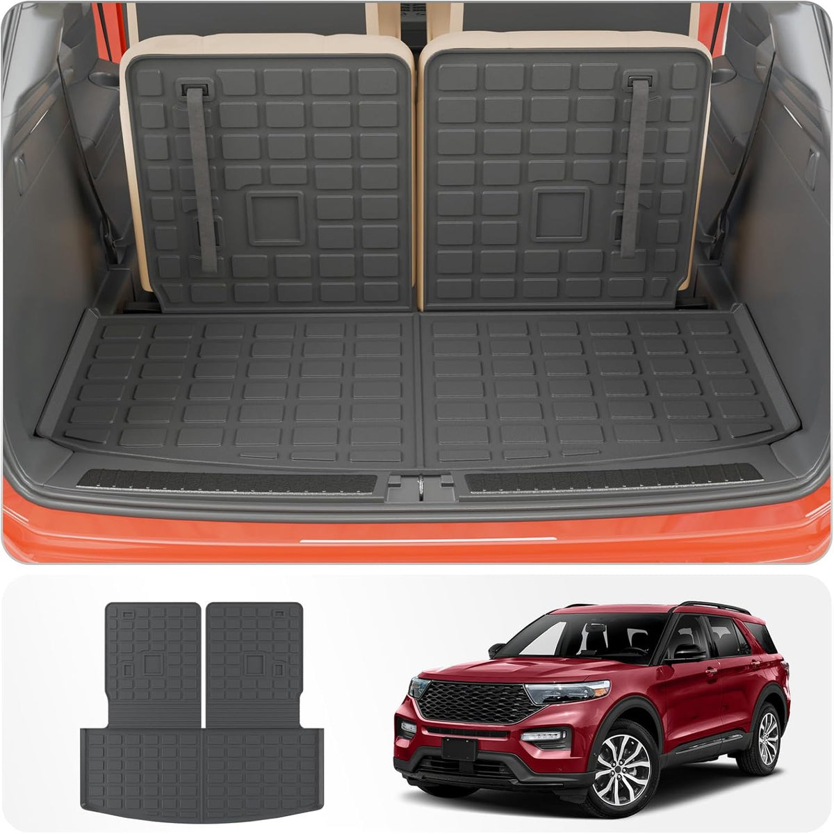 Cargo Mat Compatible with 2020-2025 2026 Ford Explorer