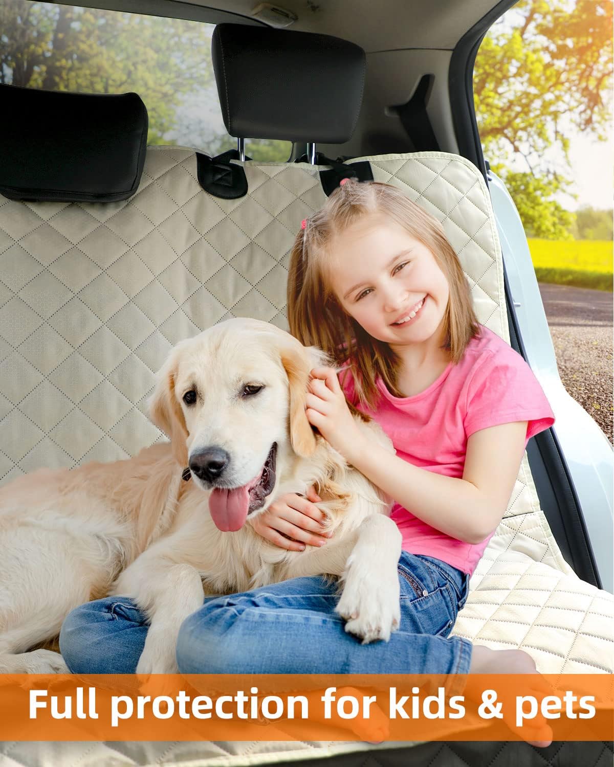Waterproof Scratchproof Pet Bench Seat Covers for Cars