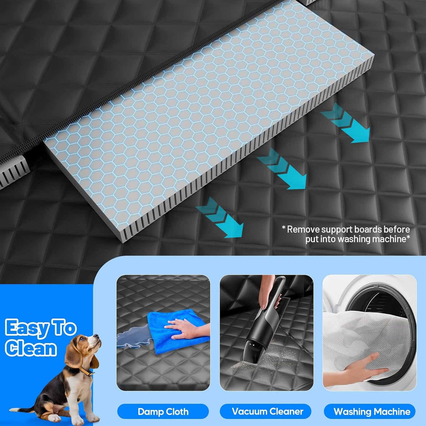 Dog Car Seat Cover for Back Seat with Hard
