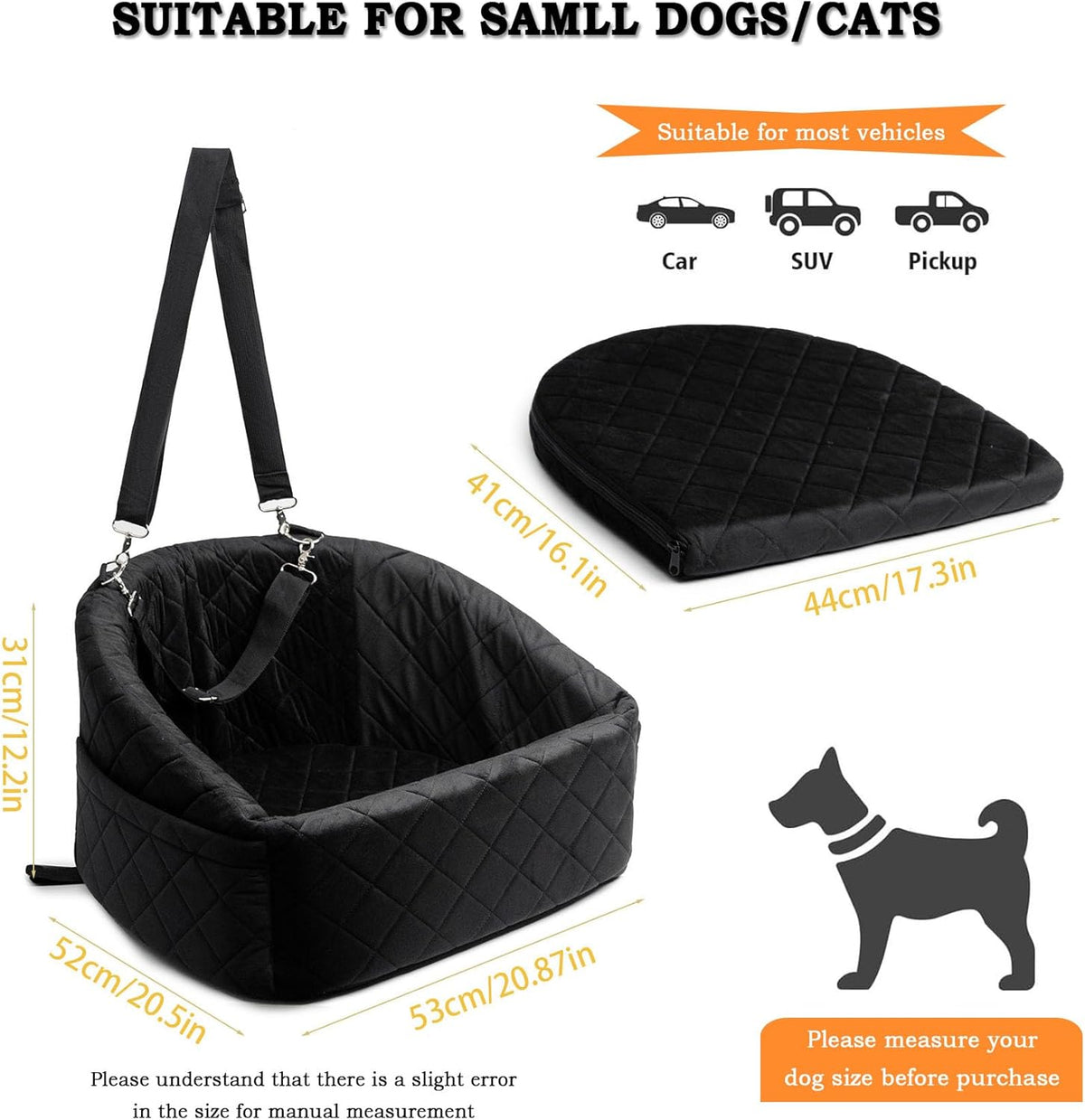 Dog Car Seat Bed for BMW X2 sDrive20i xDrive28i M35i