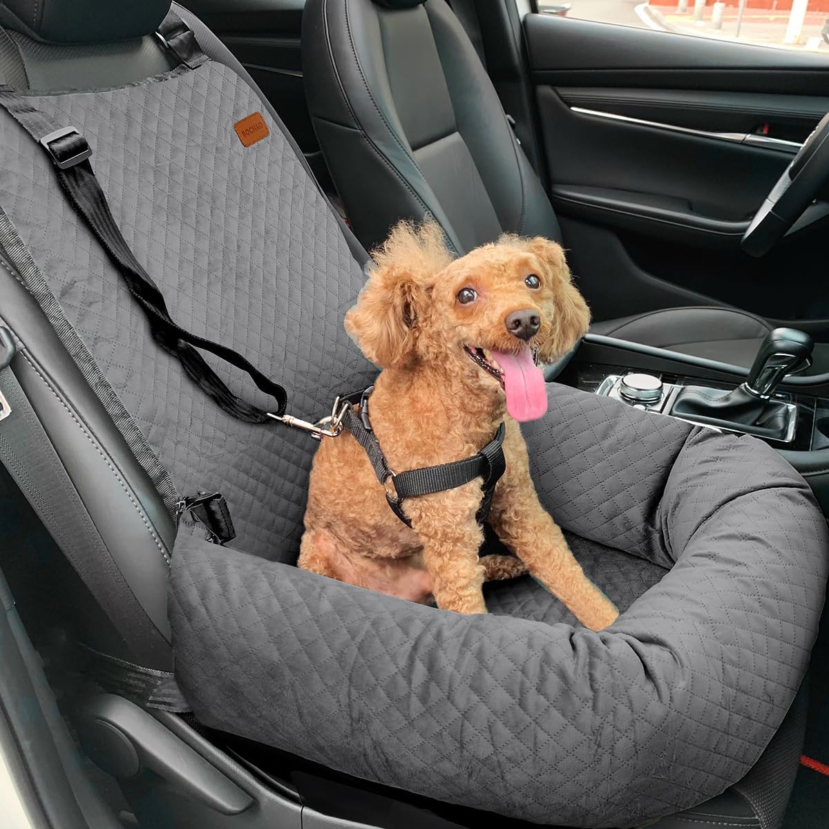 Dog Car Seat for Small Medium Dogs Up to 40lbs, Detachable