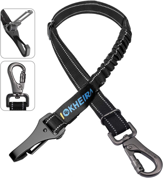 Dog Seat Belt 3-in-1 Car Harness for Dogs Adjustable Safety