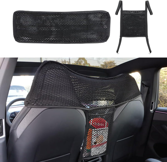 Car Dog Barrier Net Car Mesh Organizer Back Seat Divider