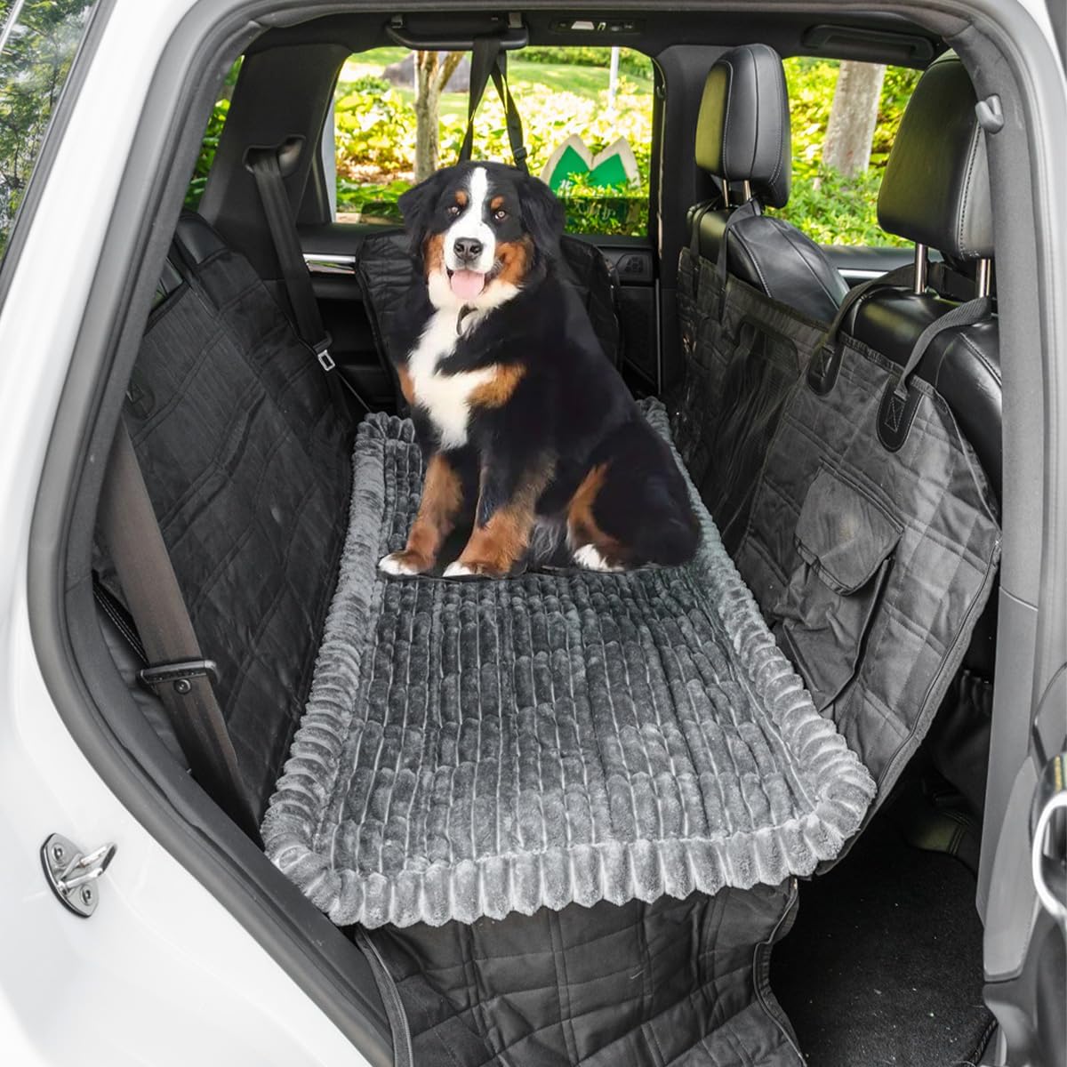 Non-Slip Dog Bed Mat for Car, Fuzzy Backseat Pet Mat