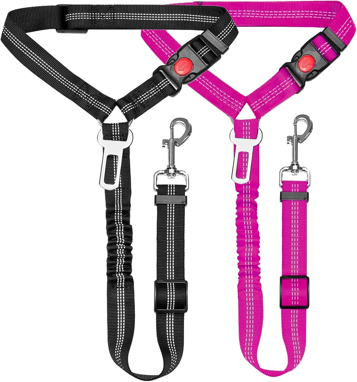 Removable Dog Seat Belt Harness for Car, 3 in 1 Pet Car