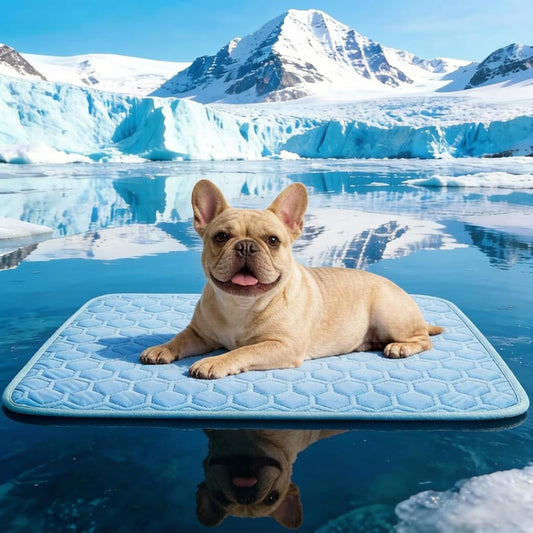 SISROL Cooling Mat for Dogs & Cats, Q-Max>0.5 Arc-Chill Fabric Washable Non-Slip Pet Cooling Pad, Thickened Portable Cooling Bed for Indoor & Outdoor, Small Medium Large Pets
