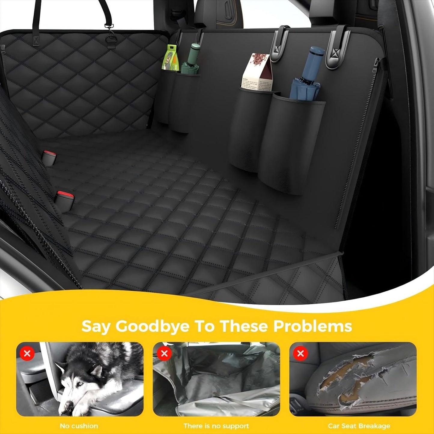 Dog Car Seat Cover for Back Seat, Nonslip Seat Cover