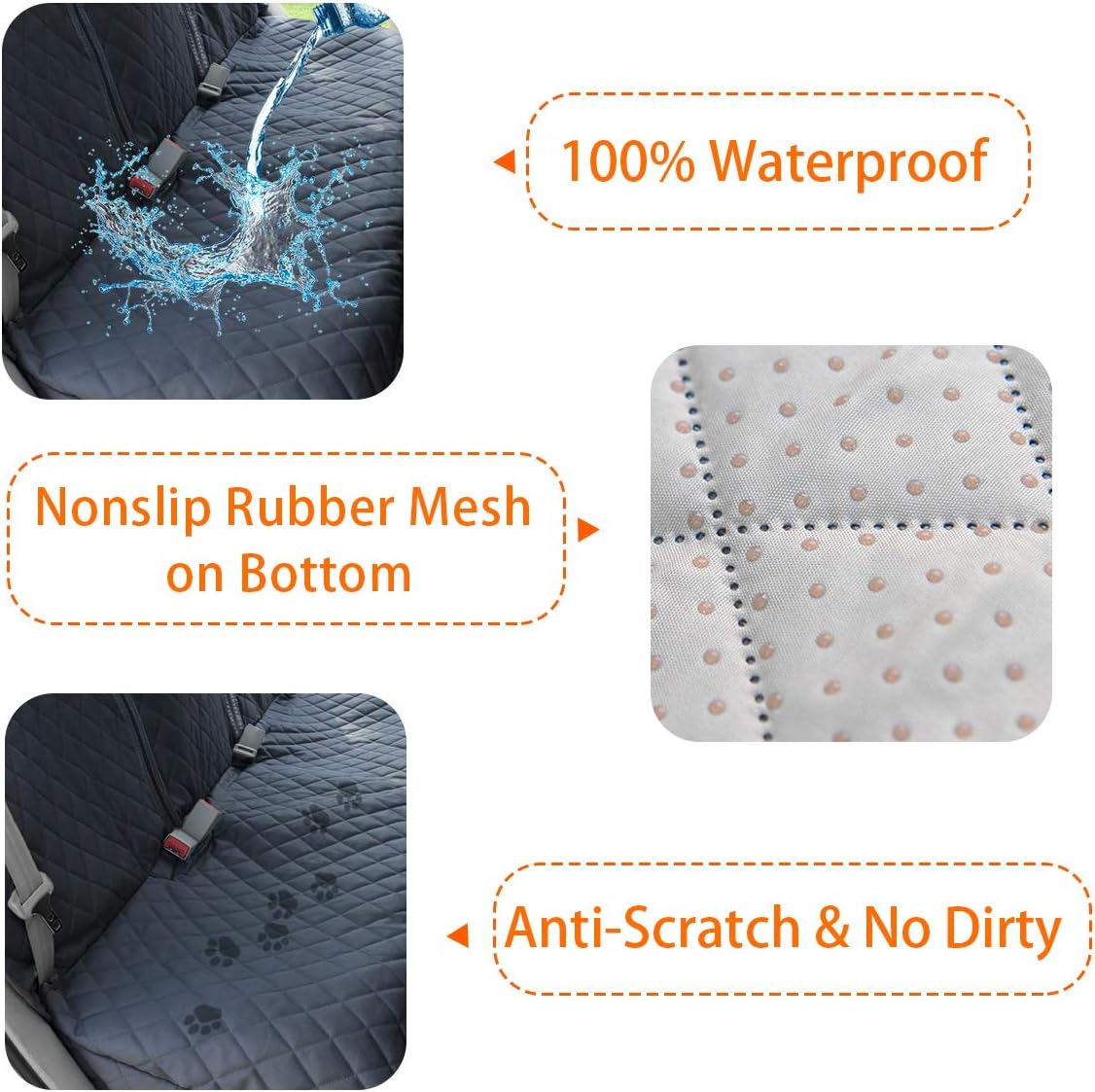 Honest Dog Car Seat Covers, Dog seat Cover with Side Flap