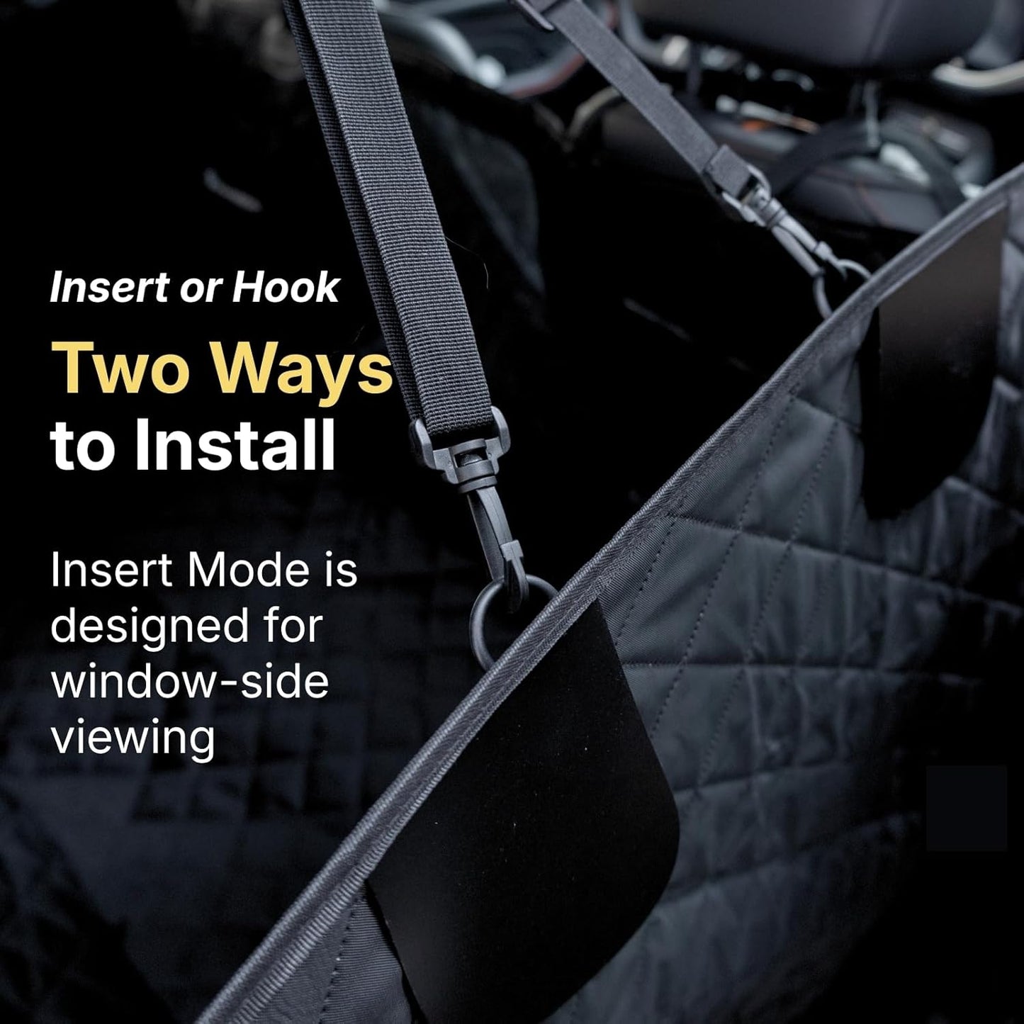 Dog Car Seat Cover for Back Seat with Door Protection