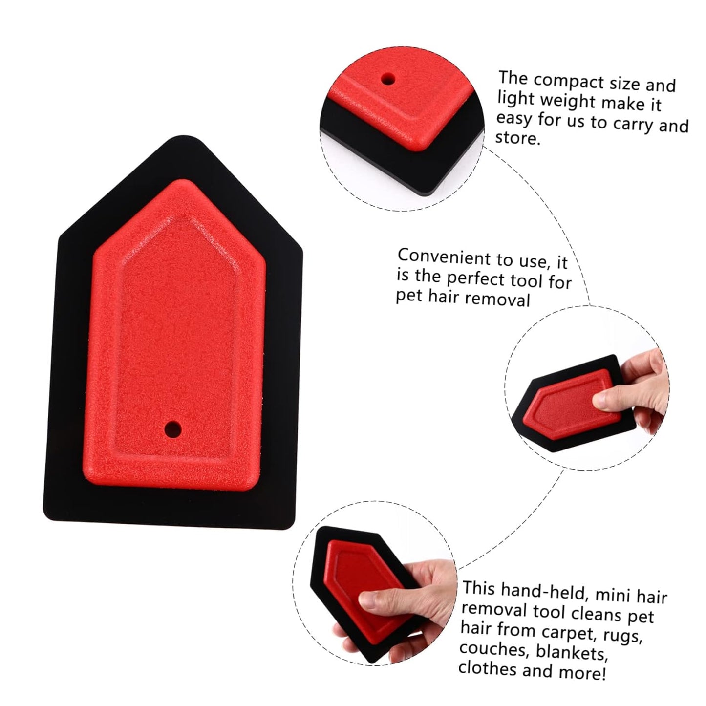 Pet Hair Remover Tool Lint Brush for Carpets Sofas and