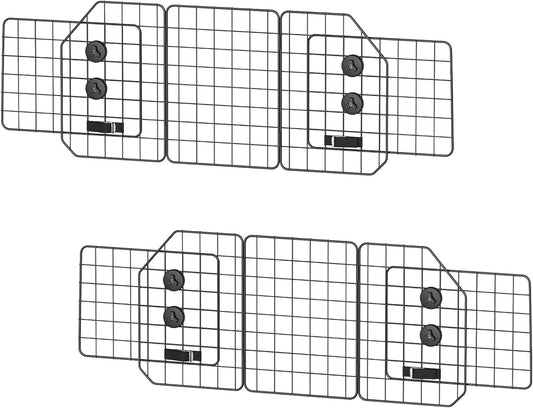 2 Pack Dog Barrier for SUV, Adjustable Large Car Divider