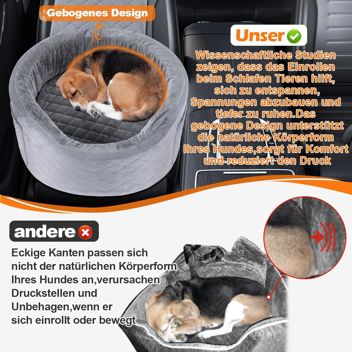Dog Booster Car Seats for Small Medium Dogs, Fits Dogs