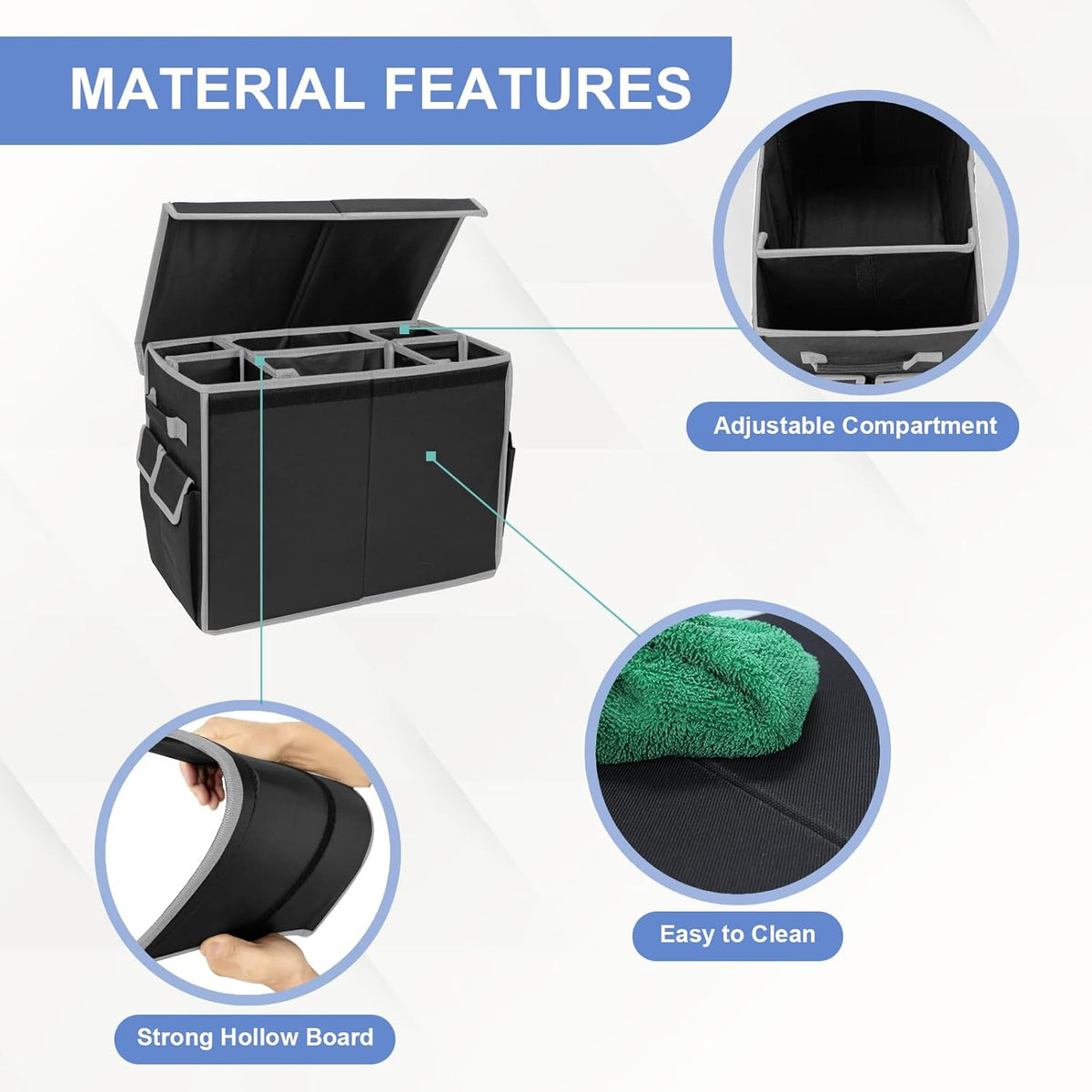 Seat Extender for Dogs up to 200lbs, Back Seat with Storage