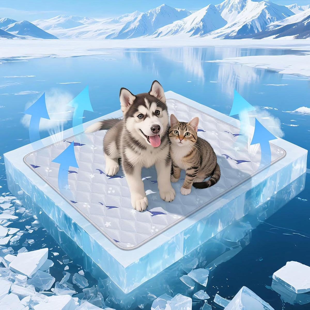 Dog Cooling Mat, Cooling Mat for Dogs, Breathable Dog Bed