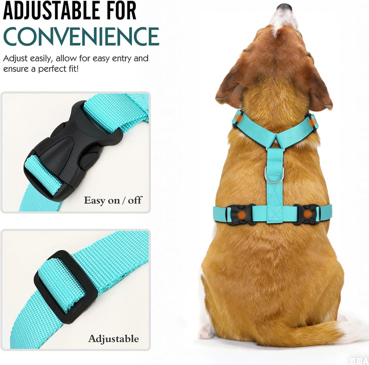Breathable Dog Seat Belt Harness for Car, Adjustable Dog