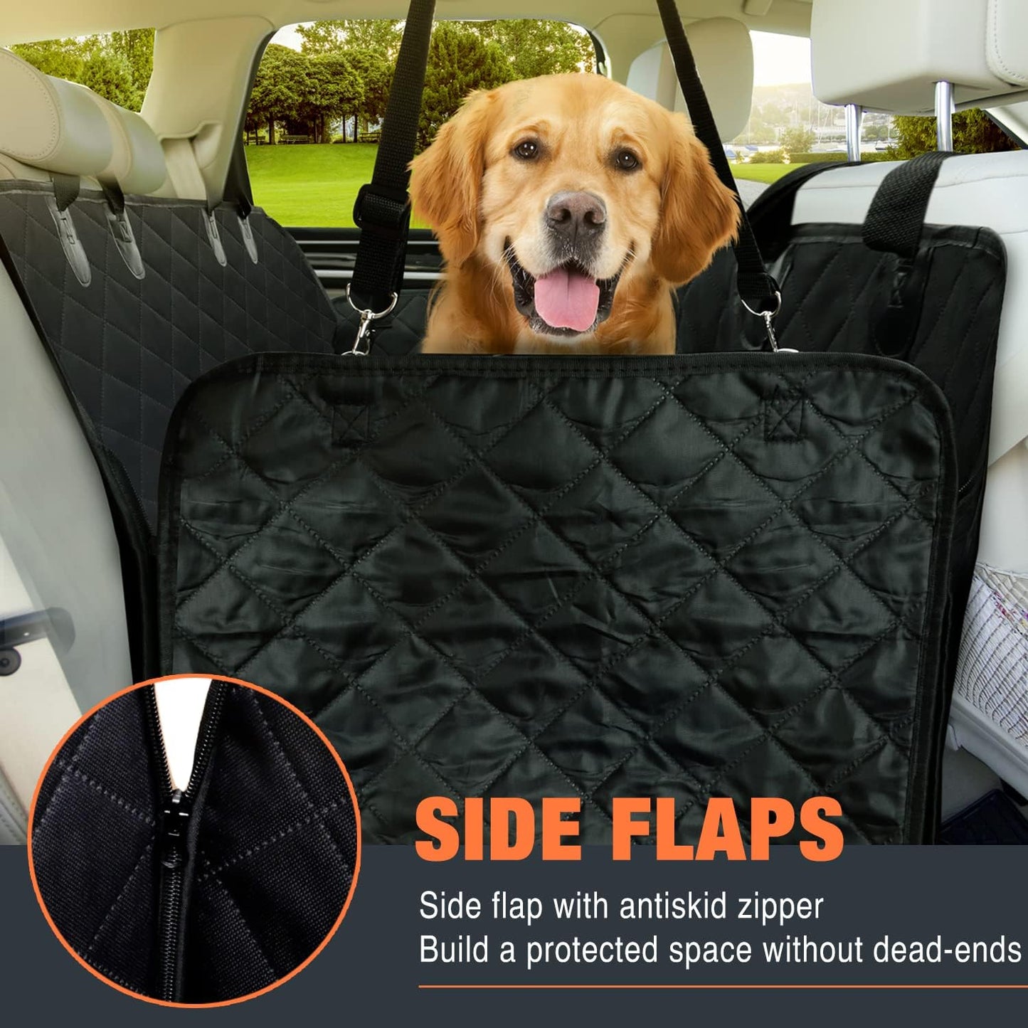 Dog Car Seat Cover for Back Seat, Dog Seat Cover with