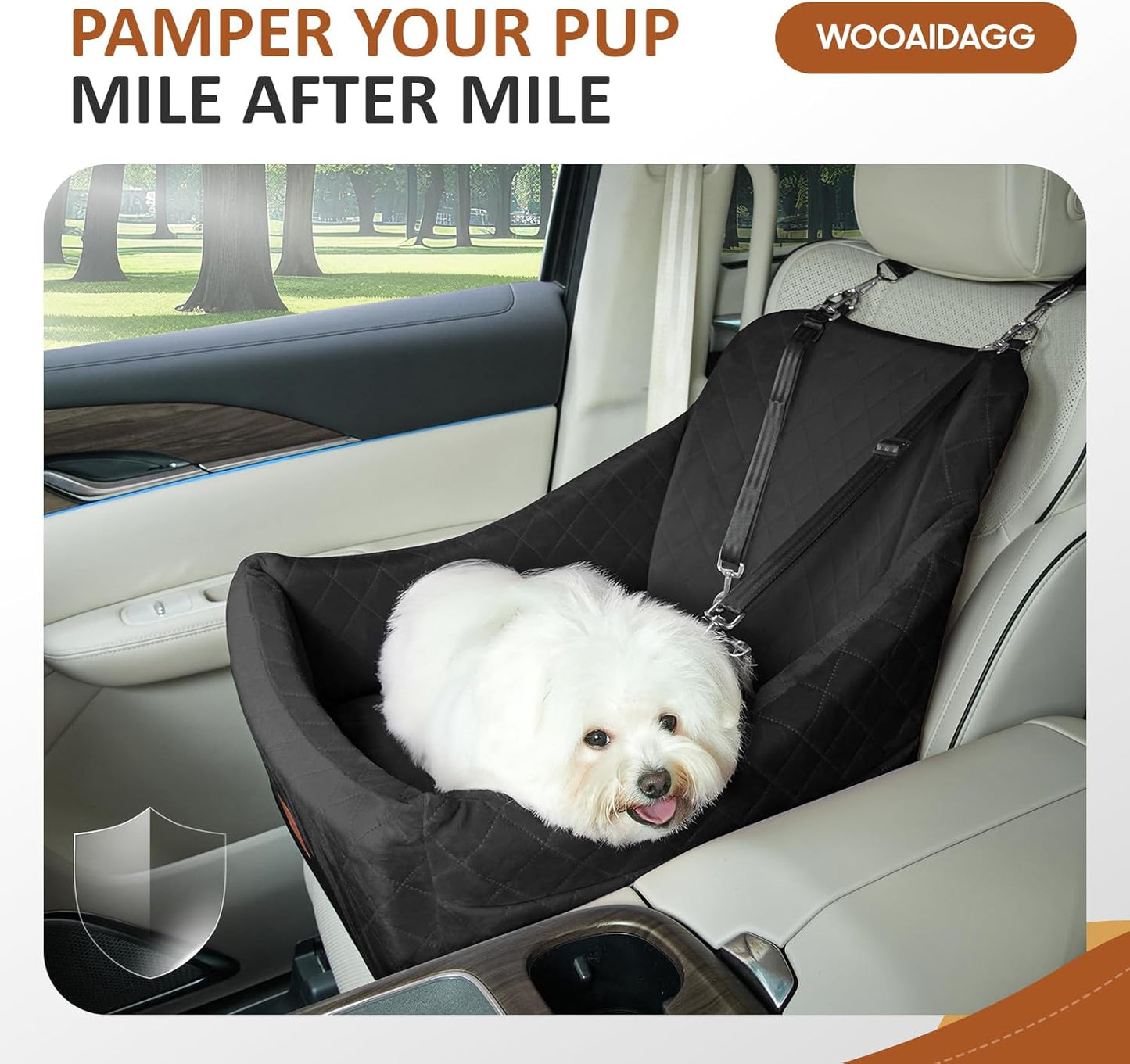 Dog Car Seat for Medium Sized Dog,Pet Travel Car Bed with
