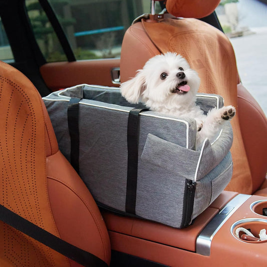 Dog Car Seat for Small Dogs - Portable Center Console