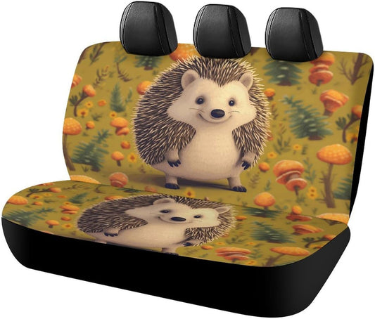 Hedgehog Dog Car Seat Covers Waterproof Truck Back Seat