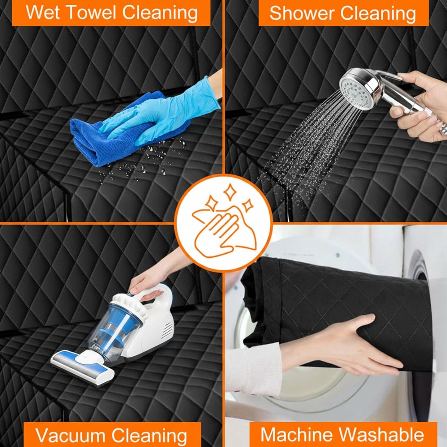 Dog Car Seat Cover for Back Seat - Waterproof, Non-Slip