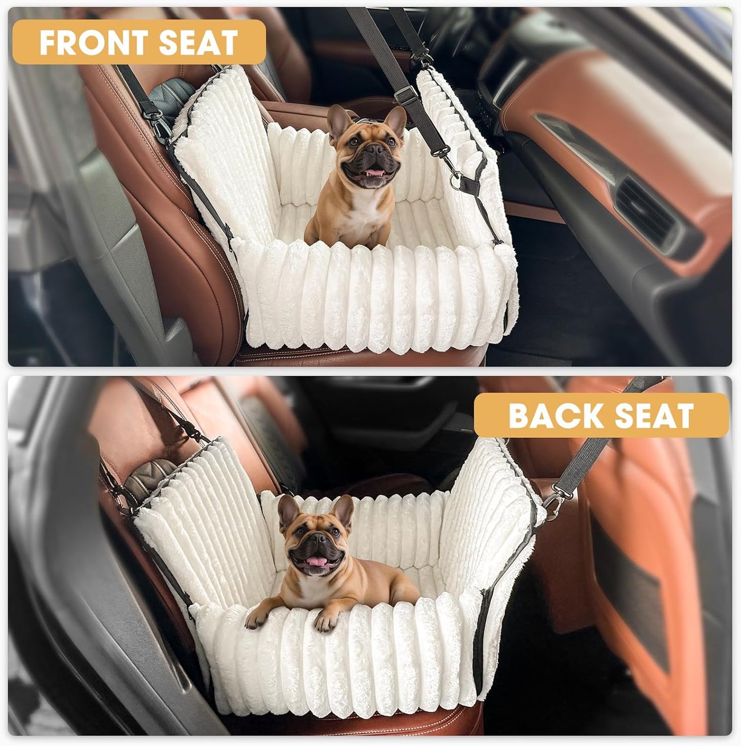 6-in-1 Dog Car Seat for Small/Medium Dogs up to 25 lbs