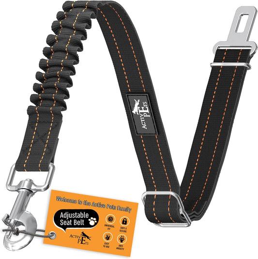 Dog Seatbelt, Adjustable Safety Dog Seat Car Harness, Dog