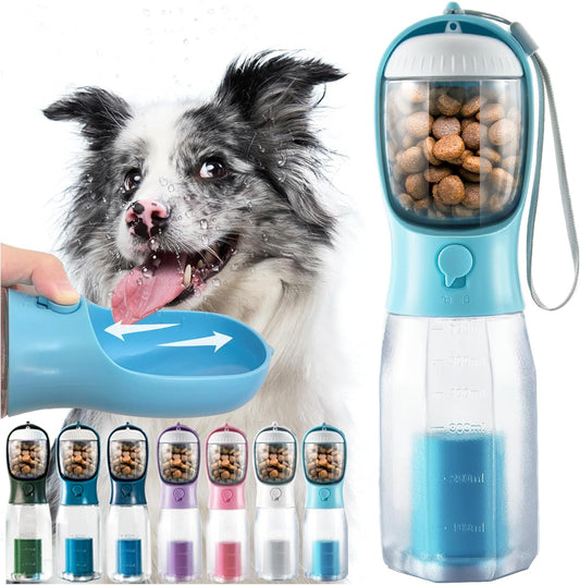 Portable Water Bottle for Dogs, 3 in 1 Pet Travel Bowl