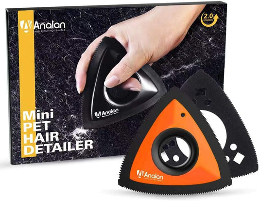 Mini Pet Hair Remover for Car Detailing Supplies, Triangle