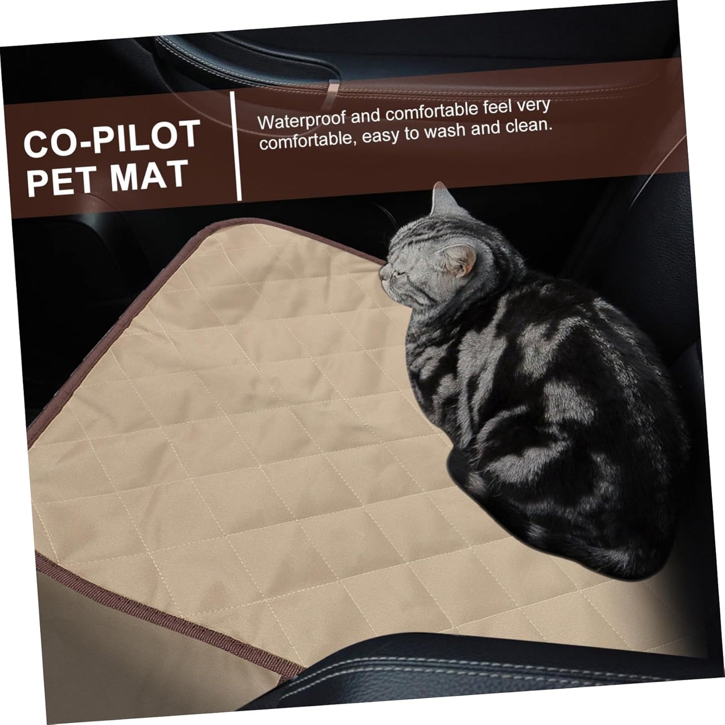 Waterproof Dog Car Seat Cover Sturdy PET Front Seat