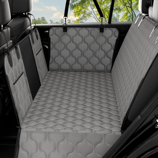 Dog Back Seat Cover Hard Bottom, Supports 400lbs, for Car