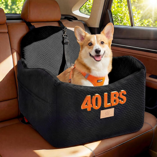 Dog Car Seat for Medium/Small Dogs, Dog Booster Car Seat