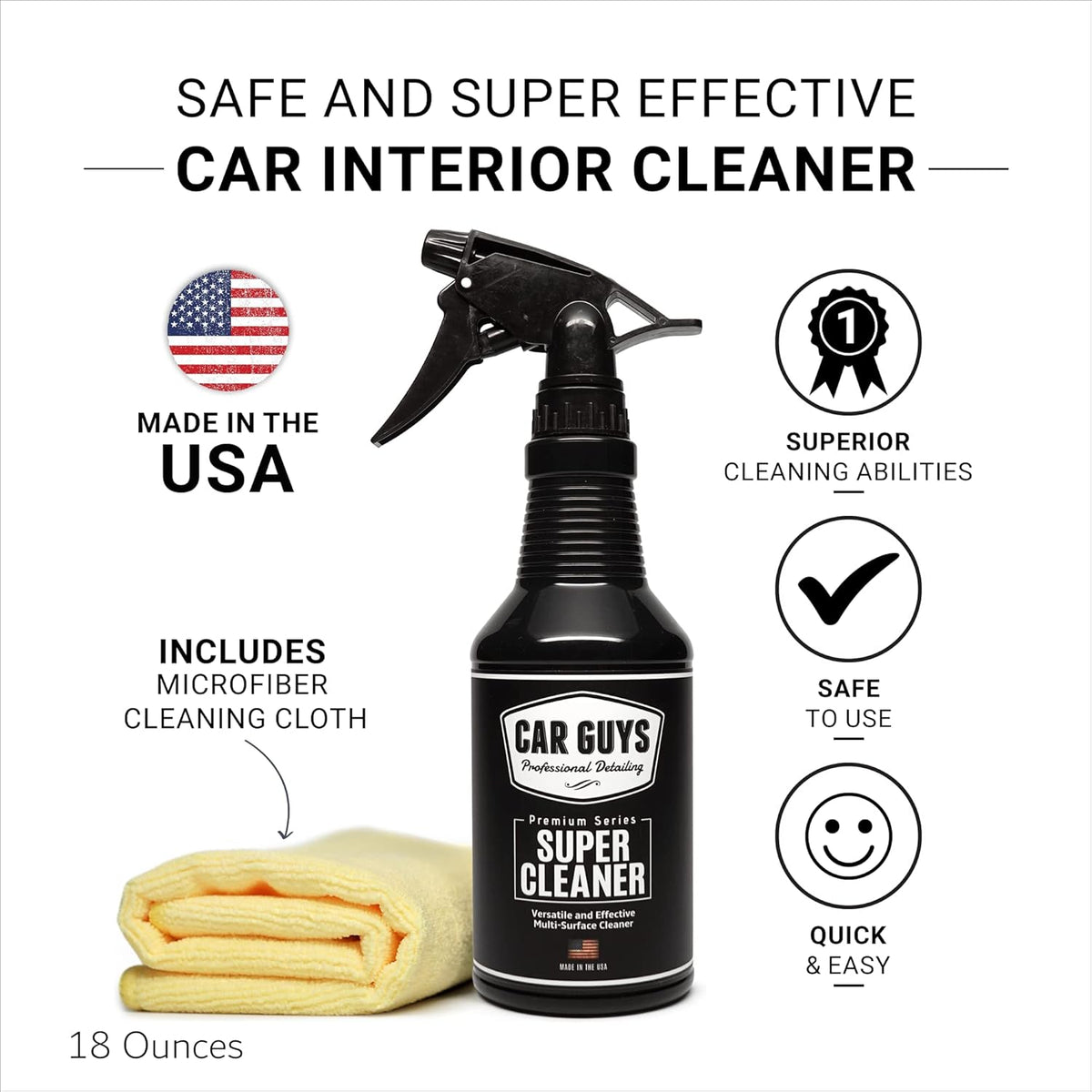 Super Cleaner | Effective Car Interior Cleaner | Leather
