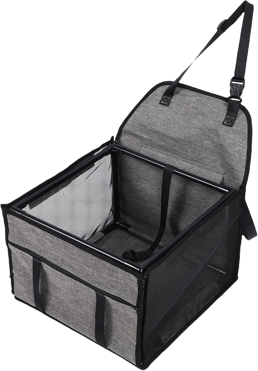 Dog Car Seat, Folding Design Pet Carrier Cage Featuring
