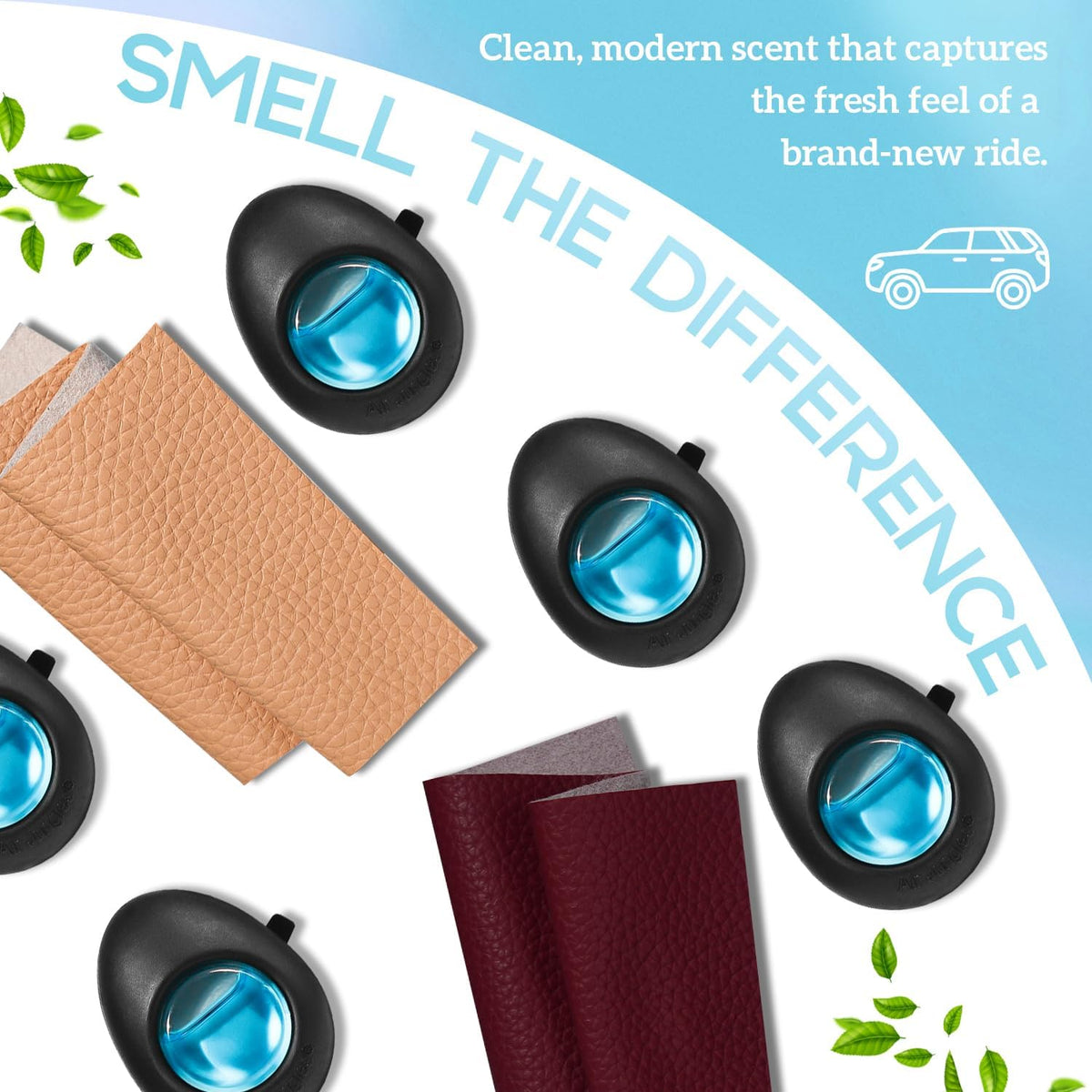 Car Air Freshener Vent Clip 3 Count , New Car Scent, 4 ml