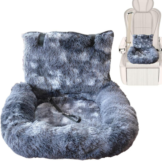 Dog Car Seat - Medium Dog Plush Car Seat | Washable Cushion