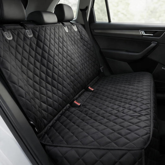Waterproof Dog Car Seat Cover with Belt for Back Seat