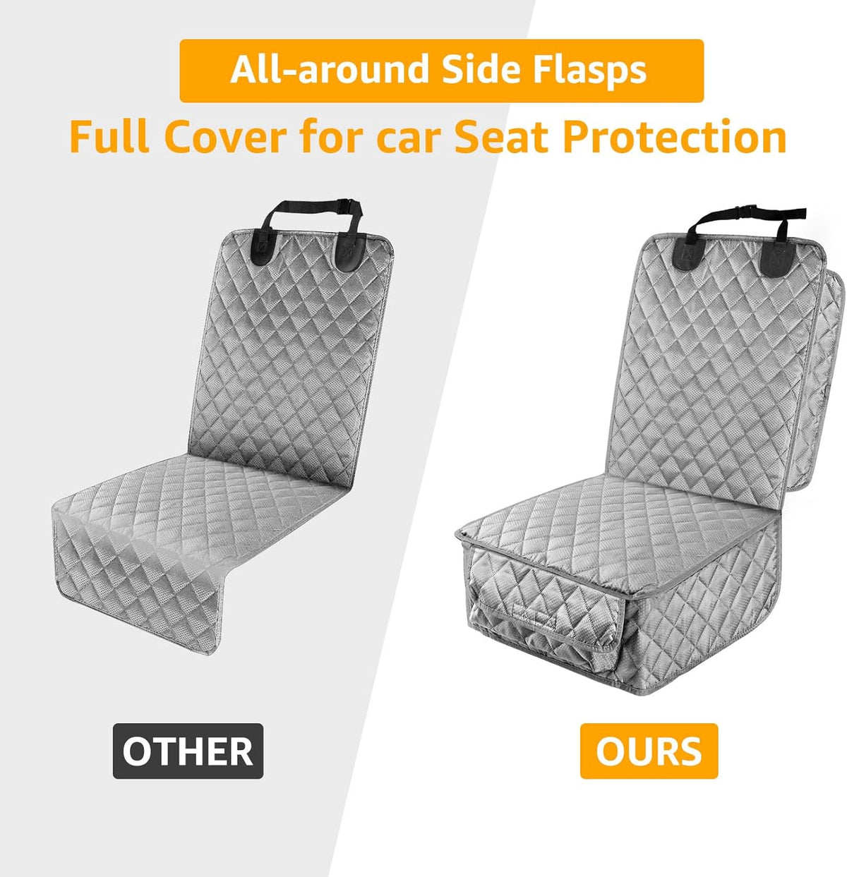Waterproof Front Seat Car Cover 2 Pack, Full Protection Dog