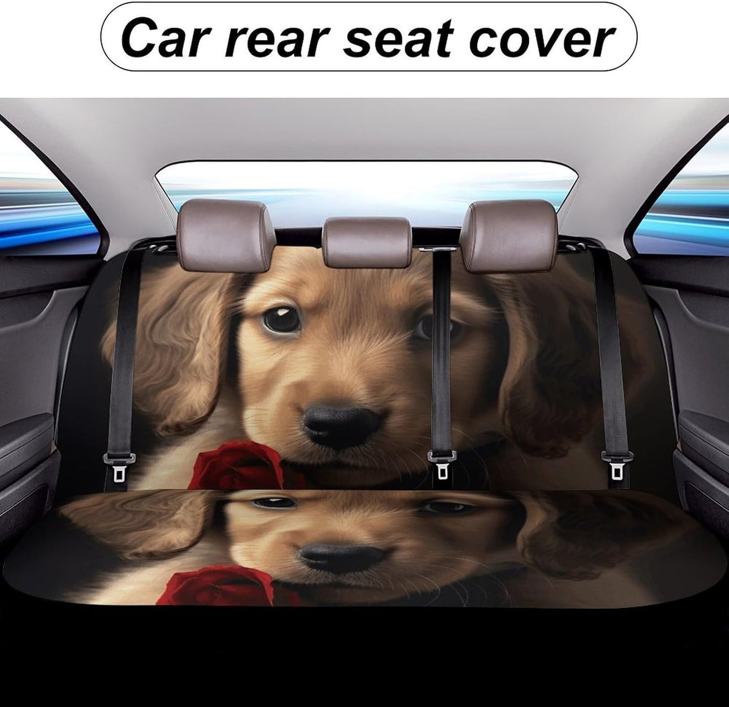 Cute Pet Dog Dog Car Seat Covers Waterproof Truck Back Seat